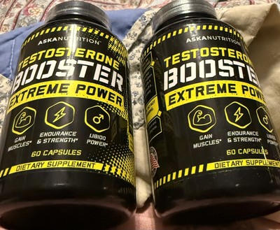 AskaNutrition Testosterone Booster Extreme Power exp 08/25 120 capsules NEW SEAL