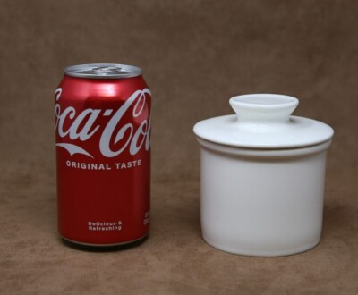 Sweese White Ceramic Butter Bell Crock Dish French Butter Keeper 4 ½  