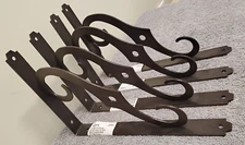 New 10" X 7" Essentials Antique Ornamental Shelf Bracket - lot of 4. (03)