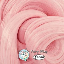 Japanese Saran Doll Hair - Fairy Wing Pastel Pink for Rerooting Custom Dolls