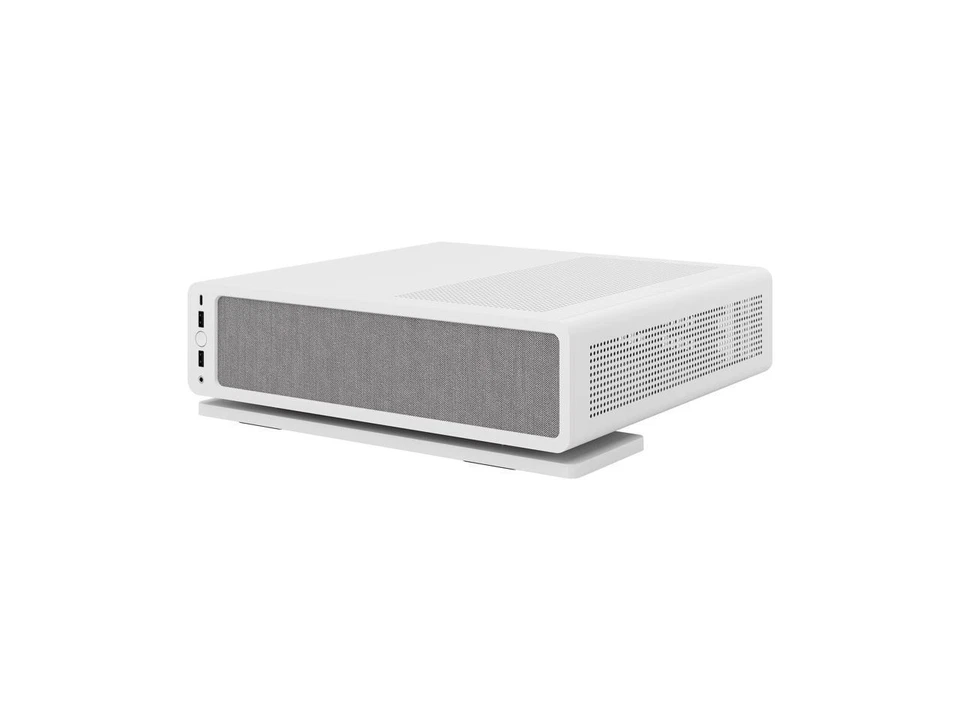 Fractal Design Ridge White Mini-ITX Slim Small Form Factor Console PC Case with - Image 2 of 4