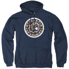 UT Martin Adult Pullover Hoodie Plaid Badge, Navy, S-3XL
