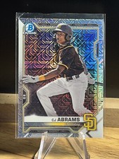 CJ ABRAMS 2021 Bowman Chrome Prospects Mega Box Mojo Refractor #BCP-14 SD Padres