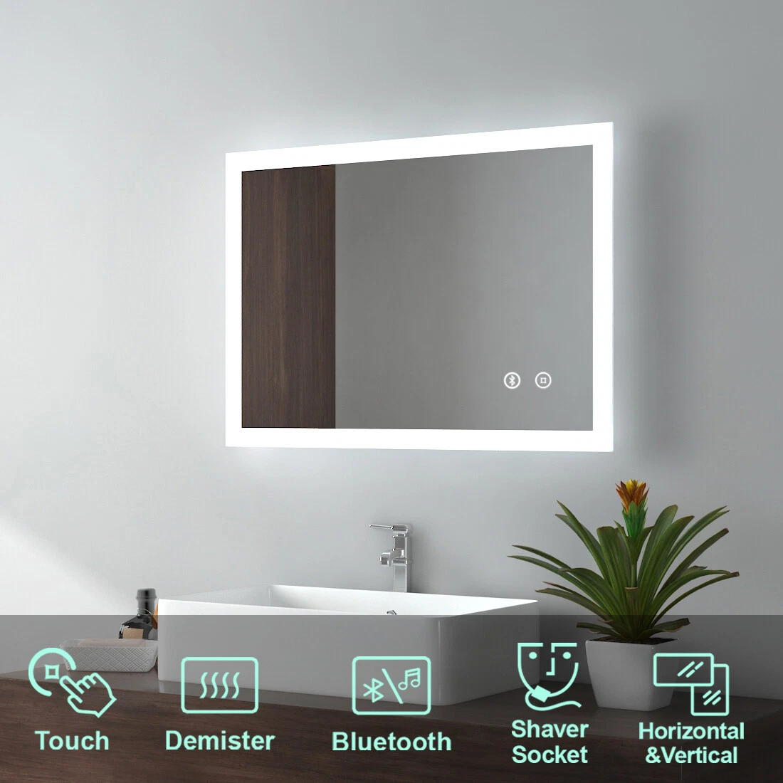 Bathroom light powered by shaver socket online