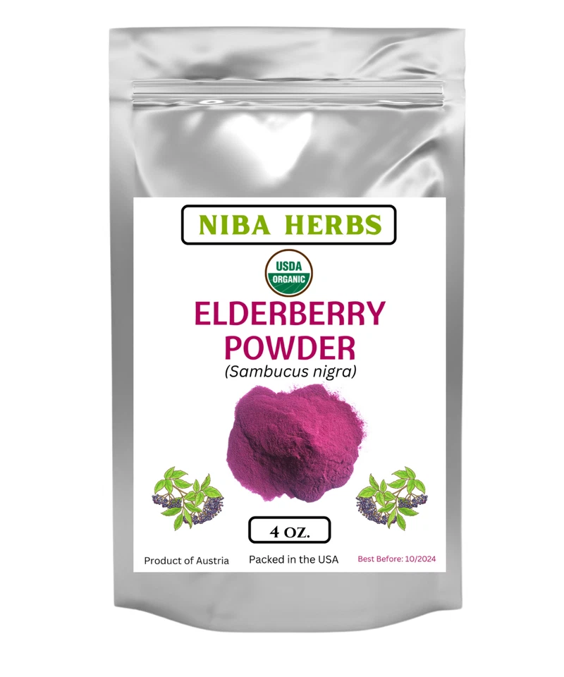 ОРГАНИЧЕСКАЯ БУЗИНА (Sambucus Nigra/Caprifoliaceae) порошок/экстракт, усилитель иммунитета - Изображение 3 из 4