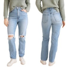 Madewell The Perfect Vintage Straight Jean Size 28 Knee Rip Edition Danby ND515