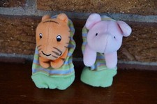 BABY PLUSH Disney Stuffed Winnie the POOH Piglet Tigger Set HAND FOOT RATTLE Toy