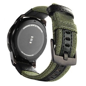 For Samsung Gear Frontier S3 Smartwatch Band NATO Army Green 46 mm Nylon Strap | eBay