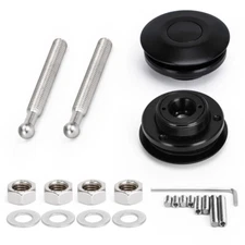 Universal 2.4" Hood Pins Lock Clip Kit Push Button Quick Release Latch 62mm