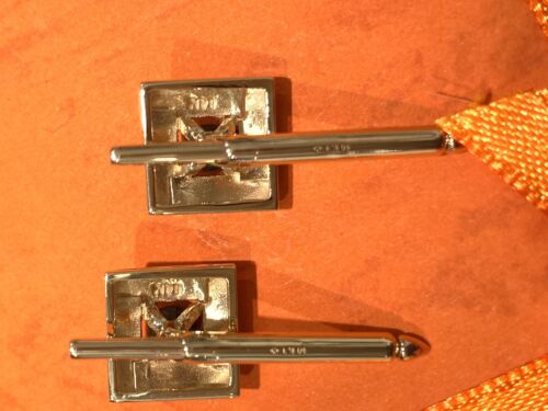 Cufflinks 14k Yellow Gold , Tiger eye stone, Men's Suit Accessories - Picture 5 of 7