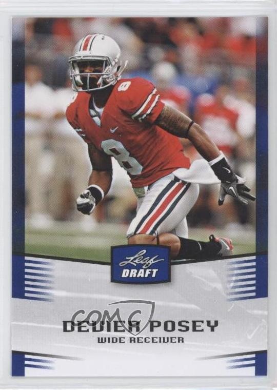 2012 Leaf Draft Blue DeVier Posey #12 Rookie RC 1c7