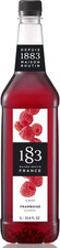 1883 Maison Routin Premium Raspberry Syrup Made with Pure Cane Sugar & Real Frui