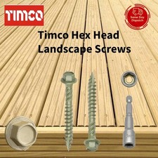 HEX HEAD LANDSCAPE SCREWS SLEEPER DECKING FIXING,TIMBERFIX,INDEX SCREWS