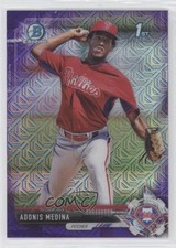 2017 Bowman Chrome Prospects Mega Box Purple Refractor /250 Adonis Medina 05ks