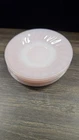 Set Of 6 Vintage Anchor Hocking Fire King Pink Swirl Saucer Plates Free Shipping