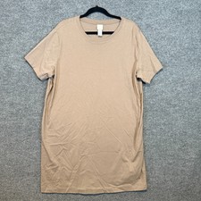 H&M Dress Womens XL Beige Tshirt Dress Short ...