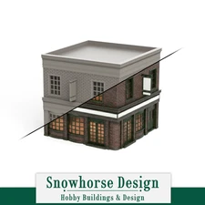 Irish Pub/Restaurant (Unpainted) | Main Street Collection (S/HO/N Scales)