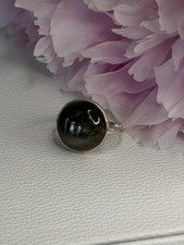 Vintage 925 Sterling Silver Labradorite Ring Size 7
