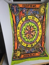 Cycle Of The Ages Cotton Hippie Mandala Tapestry Decor Window Door Curtain Boho