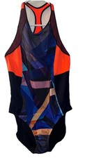 Athleta Bondi Racerback One Piece Bathing Suit Racer Back Quick Dri Women  s L