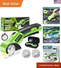 Cordless Rechargeable Rotary Cutter Electric Scissor Cardboard Box Cut 4V