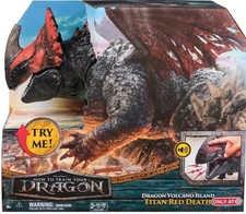 How to Train Your Dragon VOLCANO ISLAND TITAN RED DEATH 23" Figure Exclusive