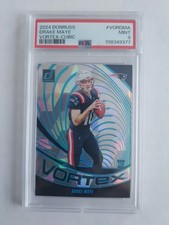 2024 Panini Donruss Vortex Drake Maye #VOR-DMA Cubic /50 RC Superbowl Case Hit !