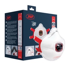 JSP Face Mask Box Of 10 FFP3 Red Typhoon 700 Moulded Mask Valved RRP £ 49
