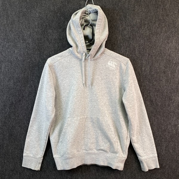 Canterbury Womens 8 Pullover Hoodie Grey Marle Fleece Drawstring Kangaroo Pocket