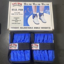 Pair ALL-PRO 1/2-5Lb Adjustable Ankle Weights Contour Foam Style 10 Pounds Total