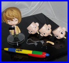 DEATH NOTE Figura YAGAMI LIGHT 10cm Action con Visi Intercambiabili e Accessori
