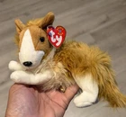 2000 Vintage Retired Ty Beanie Baby - CASSIE the Collie Dog - Plush Toy WITH TAG