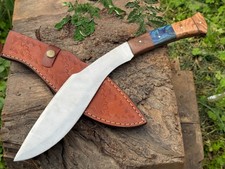 Handmade D2 Steel Custom Hunting Bowie Knife with WOOD material Handle