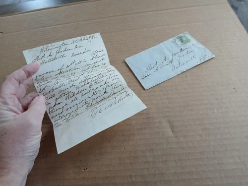 1862 CSA Civil War Letter w/ Stamp Wilmington NC from Gates Co Delegate Boothe