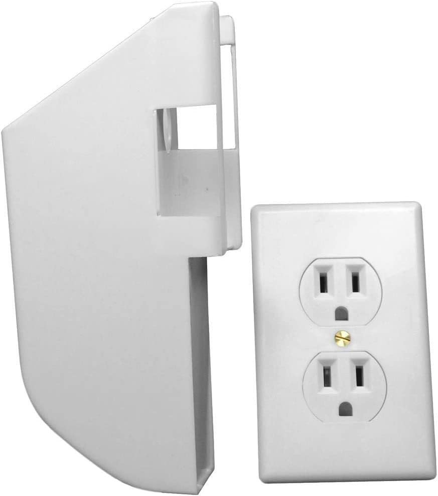 Meridian Point Hidden Wall Outlet Safe – Non-Functioning Outlet With Secret Compartment, 7" X 2.5" X 2", Includes 2 Keys, Drywall Saw, Template & Instructions