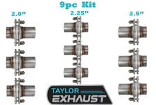 2 2.25 2.5 Exhaust Spherical Joint Repair Flange Universal Spring Bolt 9pckit