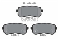 Bremsbelagsatz Scheibenbremse Pagid T1908N FüR Hyundai I20 1 PB PBT Crdi LPG
