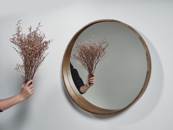 Spiegel Klassischer Holz Wandspiegel Spiegel Design Braun Wohnzimmer Neu-image