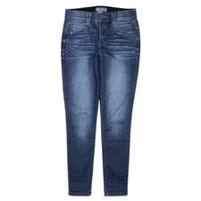 Democracy Ab Solution Skinny Leg Mid Rise Jeggings Women  s size 4 Blue Stretch