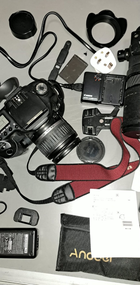 Canon EOS 10D DSLR Camera Bundle BG-ED3 Grip 18-55mm Sigma 70-300mm ...