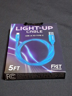 #ad #ad NEW In Box Powertek 5 Foot USB A To Type C Cable Fast Charge $8.99