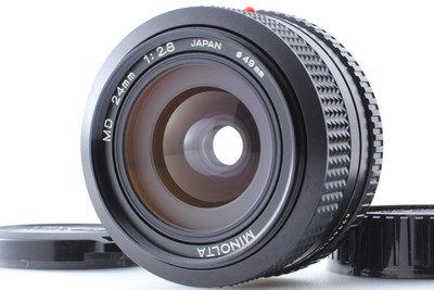 [ Near MINT+++ ] Minolta New MD NMD 24mm f/2.8 Wide Angle MF Lens From JAPAN