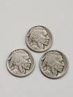 1915 , 1915 D , 1915 S Buffalo Nickel Coins / Semi Key Date