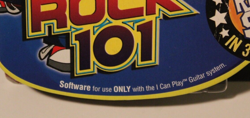 Mattel I Can Play Guitar Rock 101 Includes 6 Songs, Software For Use w/ ICPG New - Picture 2 of 6