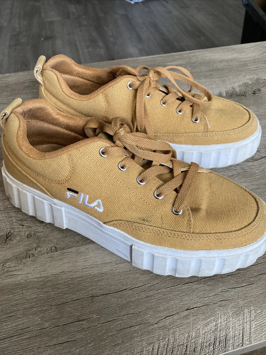 Fila brown sneakers hotsell