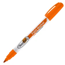 12 Thornton's  Oil-Based Paint Marker For Tire Tread Rubbers Fine Point Orange