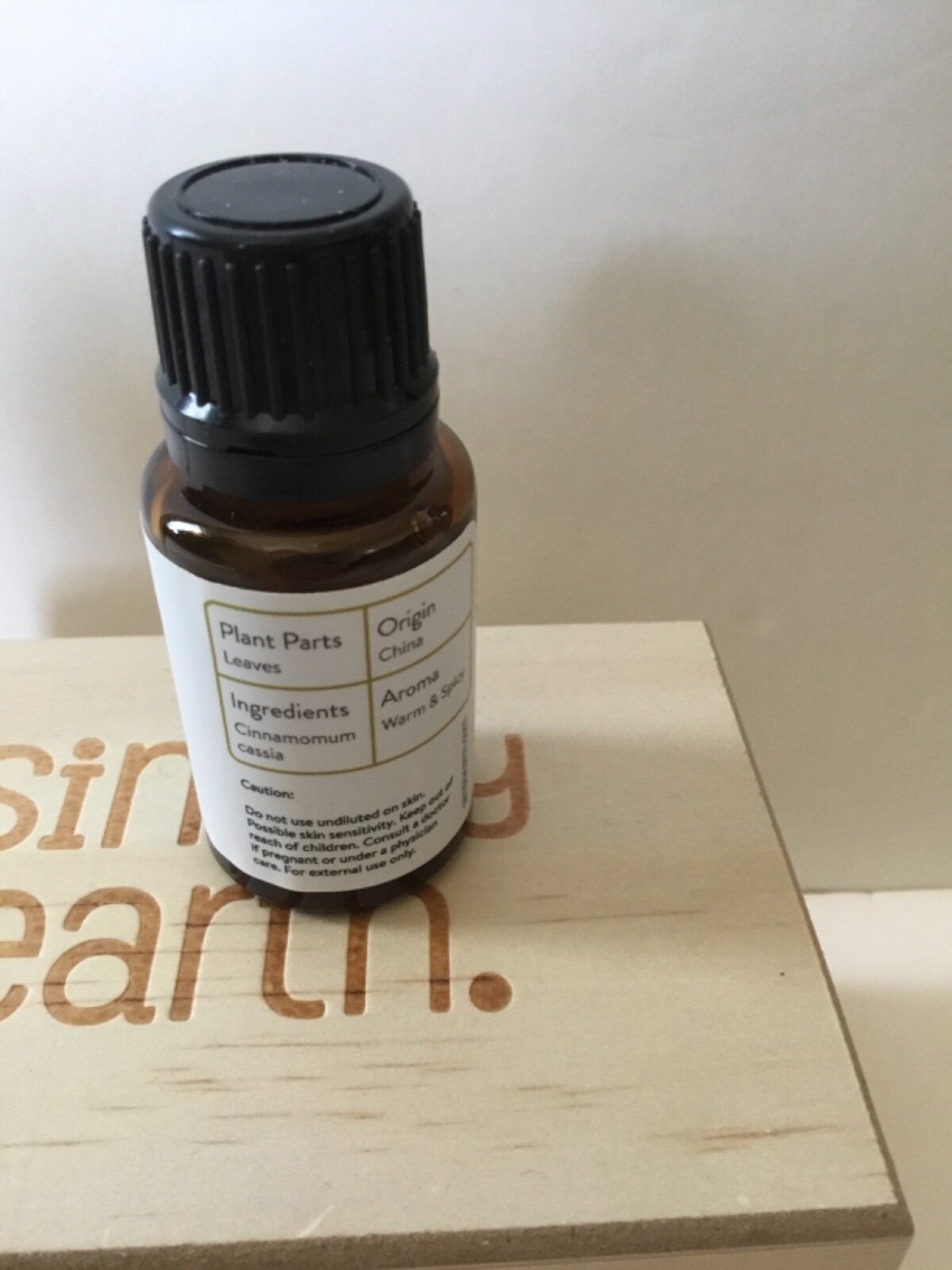 Simply Earth CASSIA 100% Pure Essential Oil New Sealed Amber 15 ml Bottle FRESH