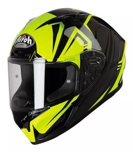 CASCO MOTO INTEGRALE AIROH VALOR RAPTOR YELLOW TAGLIA XS - Foto 3 di 3
