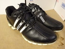 Adidas Black Tour 360 ATV Leather Golf Shoes Mens Size 8.5 - New 672524