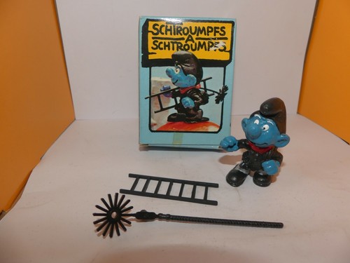 PEYO FIGURINE SCHTROUMPF SCHLUMPF SCHORNSTEINFEGERS REF 40202 NEUF BOITE - Picture 2 of 2